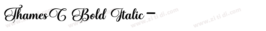 ThamesC Bold Italic字体转换